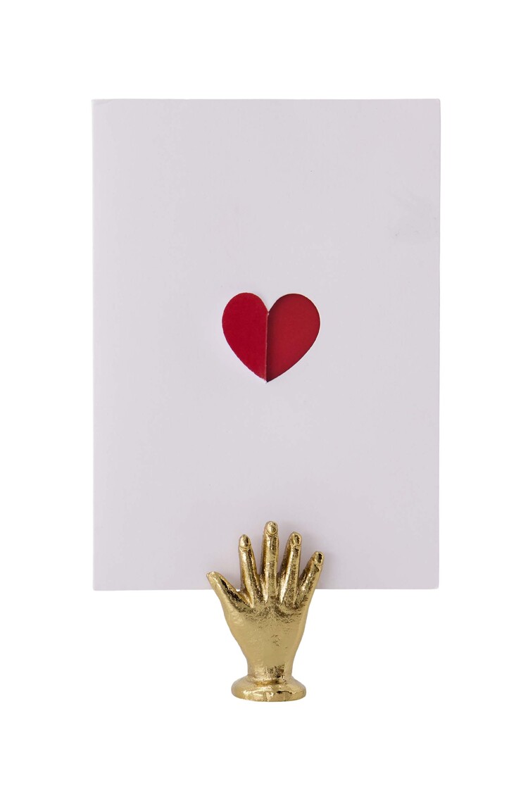 Zusss Zusss | Kaartenstandaard metaal hand goud