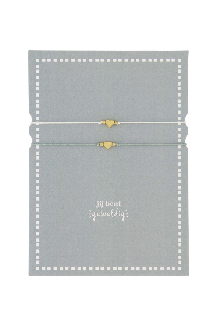 Zusss Zusss | Ansichtkaart met vriendschapsarmbandjes Jij bent geweldig