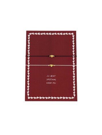 Zusss Zusss | Ansichtkaart met vriendschapsarmbandjes Jij bent speciaal