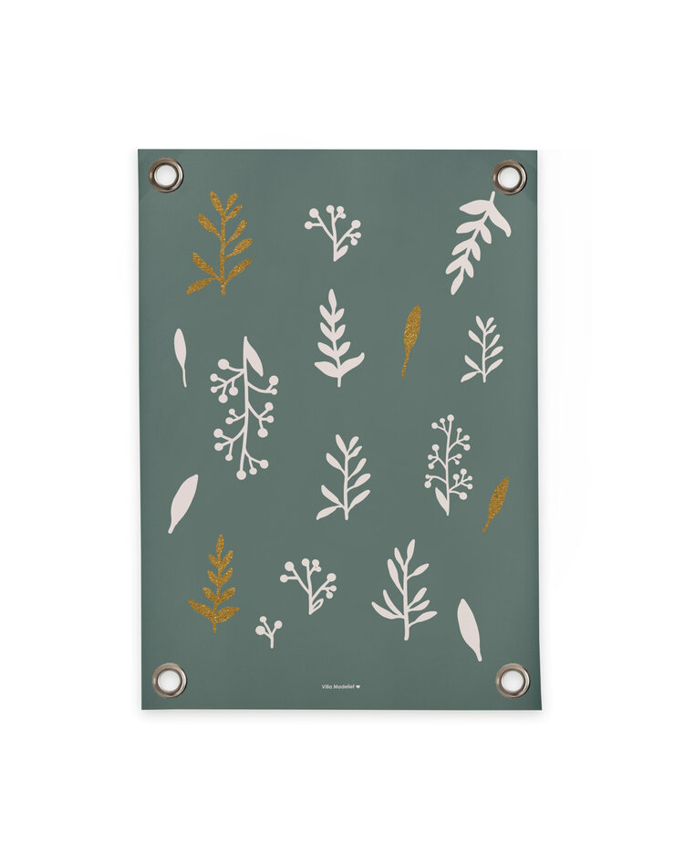 Villa Madelief VM | Tuinposter Leaves groen