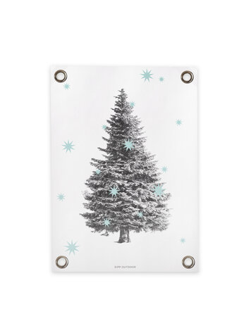 Villa Madelief VM | Tuinposter Pinetree Light Blue