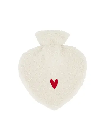 Zusss Zusss | Kruik in hartvorm teddy wit