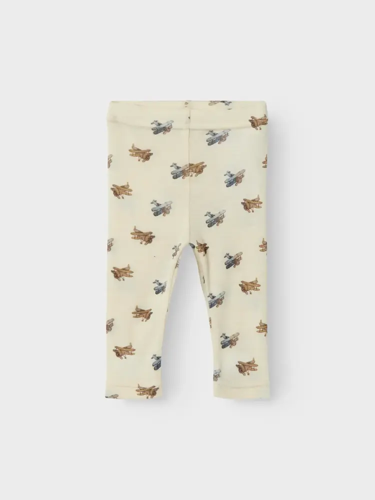 Lil Atelier Lil Atelier | Legging wol Nalu vliegtuigjes
