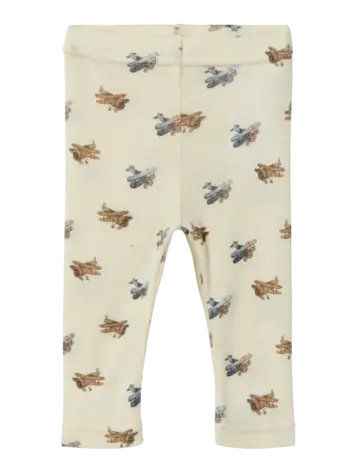 Lil Atelier Lil Atelier | Legging wol Nalu vliegtuigjes