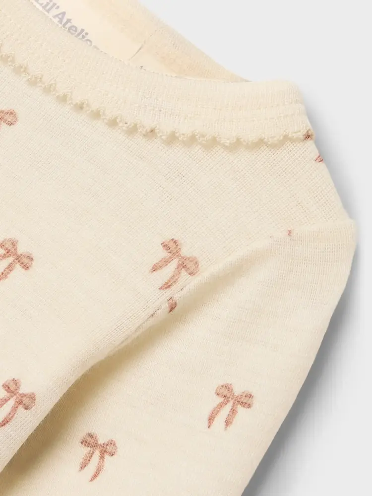 Lil Atelier Lil Atelier | Romper Nalu wol strikjes