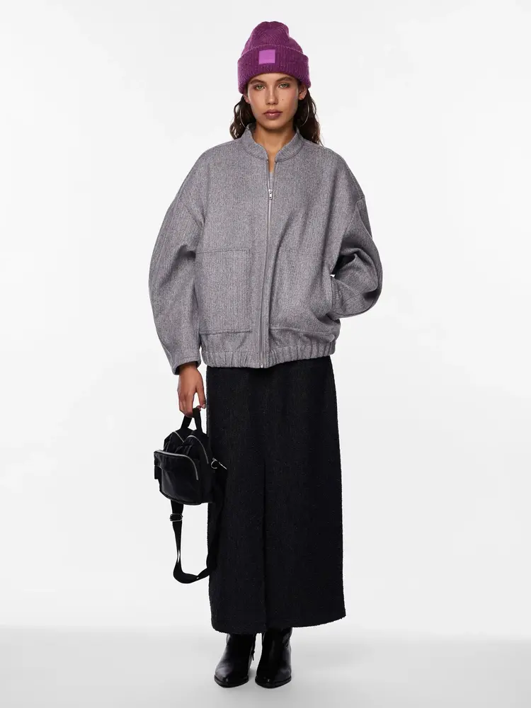 Pieces Pieces | Bomber Debbie grijs Noos