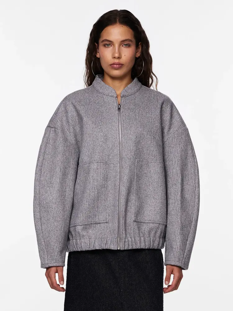 Pieces Pieces | Bomber Debbie grijs Noos