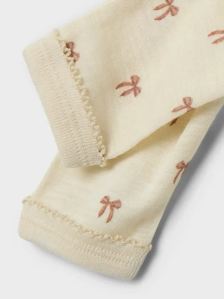 Lil Atelier Lil Atelier | Wollen legging Nalu strikjes