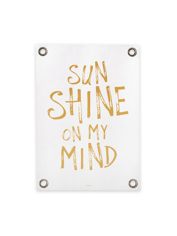 Villa Madelief VM | Tuinposter wit geel sunshine on my mind