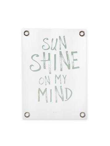 Villa Madelief VM | Tuinposter wit groen sunshine on my mind