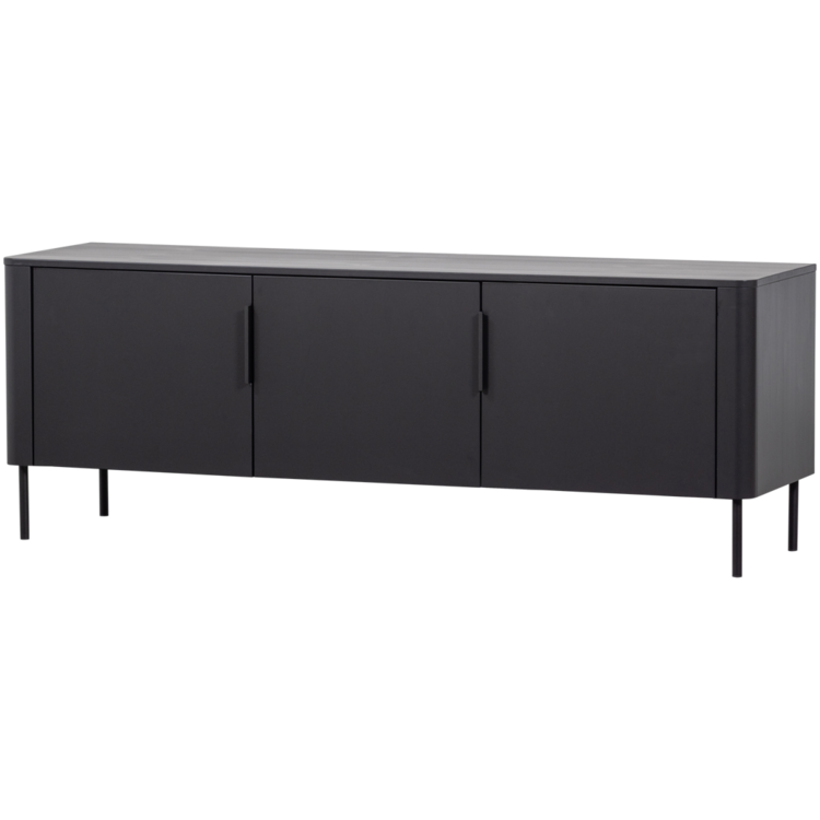 WOOOD Woood | Tv meubel Gunnar matzwart 154cm