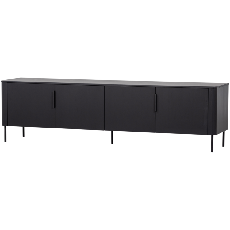 WOOOD Woood | Tv meubel Gunnar matzwart 200cm