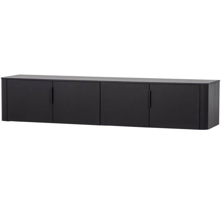 WOOOD Woood | Tv meubel Gunnar matzwart 200cm