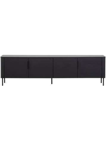WOOOD Woood | Tv meubel Gunnar matzwart 200cm