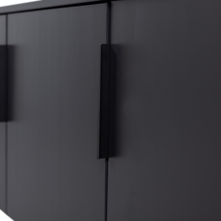 WOOOD Woood | Tv meubel Gunnar matzwart 154cm