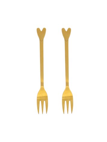 Zusss Zusss | Vorkjes hartje goud - set van 2