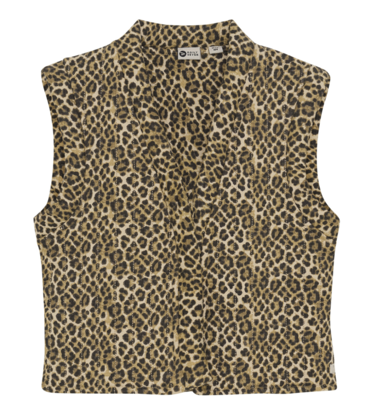 Daily7 Daily7 | Gilet Leopard latte sand