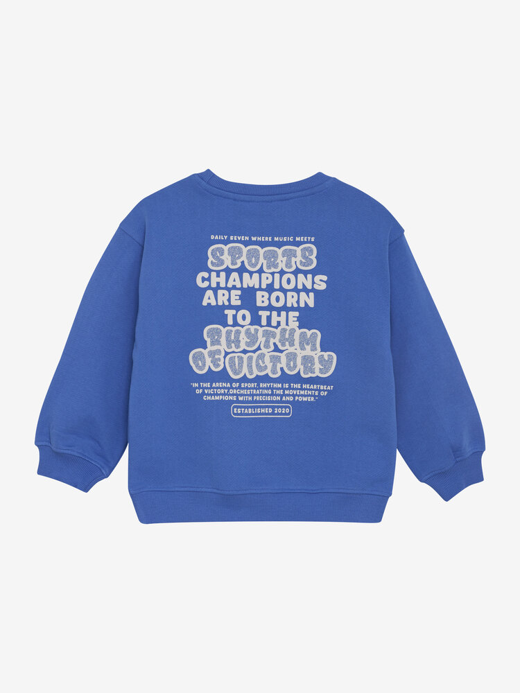Daily7 Daily7 | Sweater oversized kobalt blauw