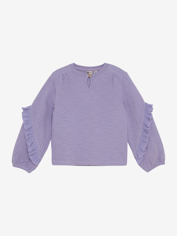 Daily7 Daily7 | Longsleeve Ruffle lila