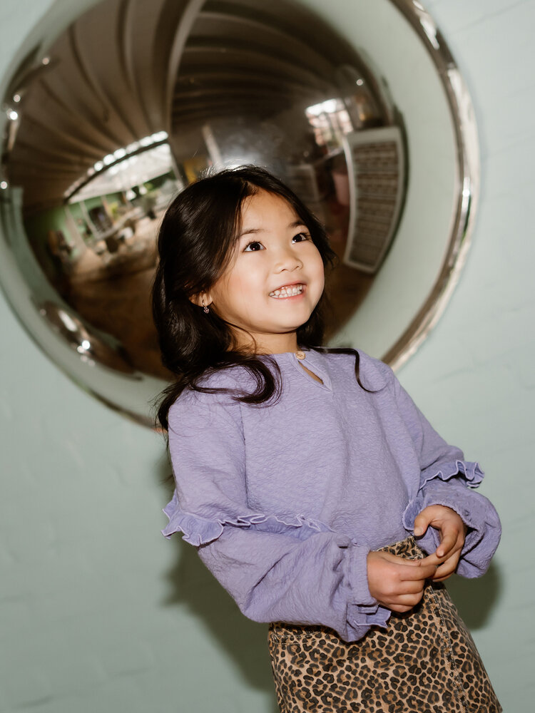 Daily7 Daily7 | Longsleeve Ruffle lila