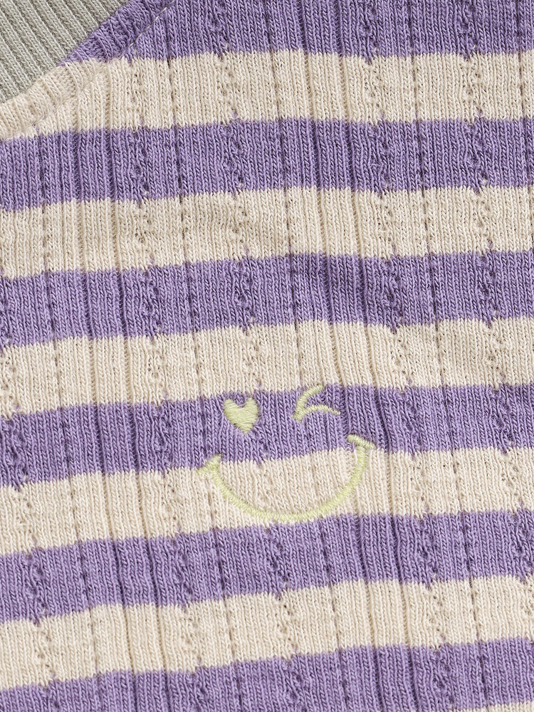 Daily7 Daily7 | Longsleeve stripe lila