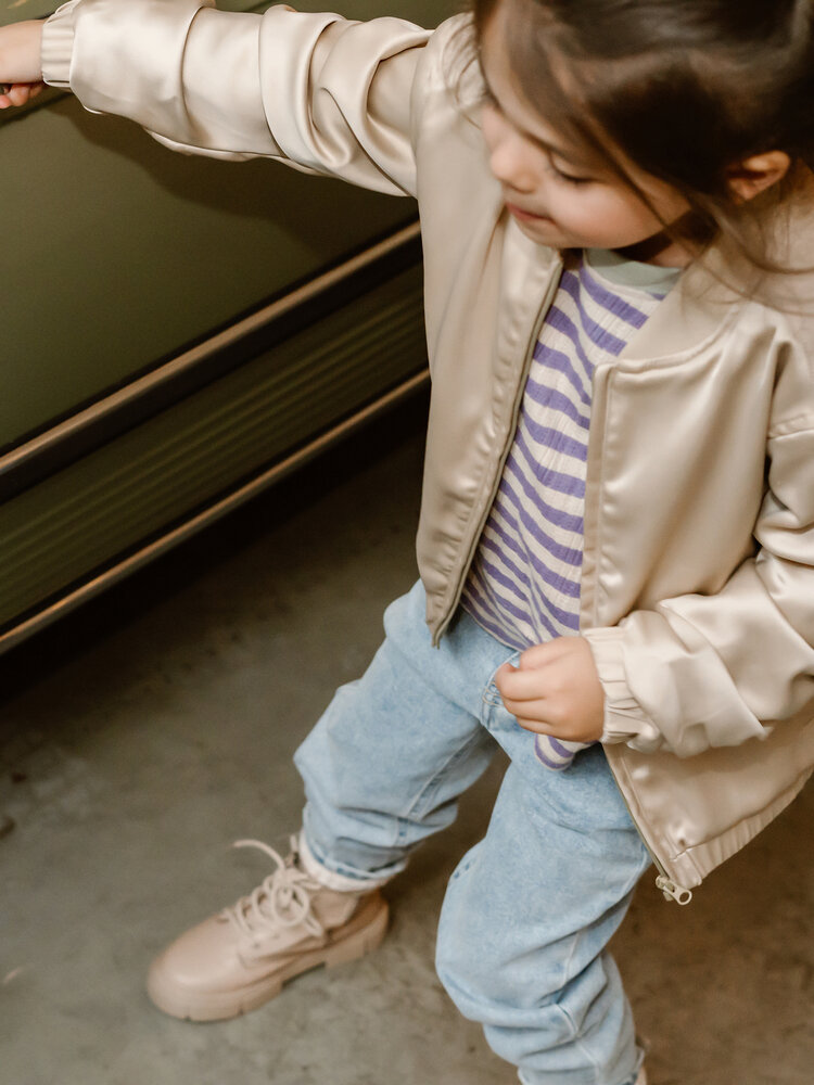 Daily7 Daily7 | Longsleeve stripe lila