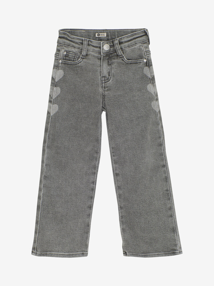 Daily7 Daily7 | Jeans wide hartjes denim grey