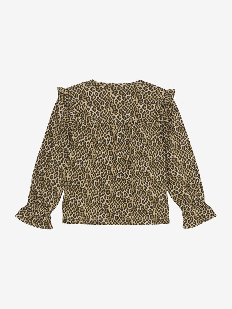 Daily7 Daily7 | Longsleeve leopard latte sand