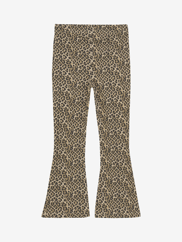 Daily7 Daily7 | Flared legging leopard latte sand