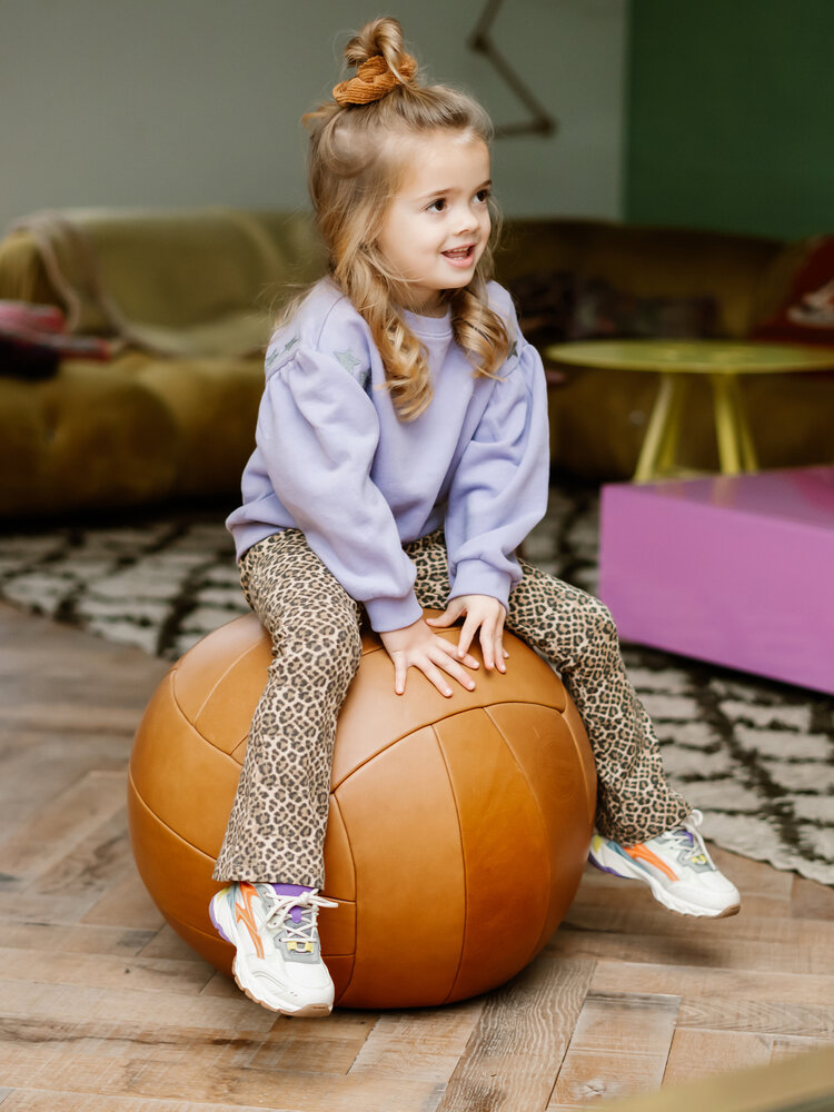 Daily7 Daily7 | Flared legging leopard latte sand