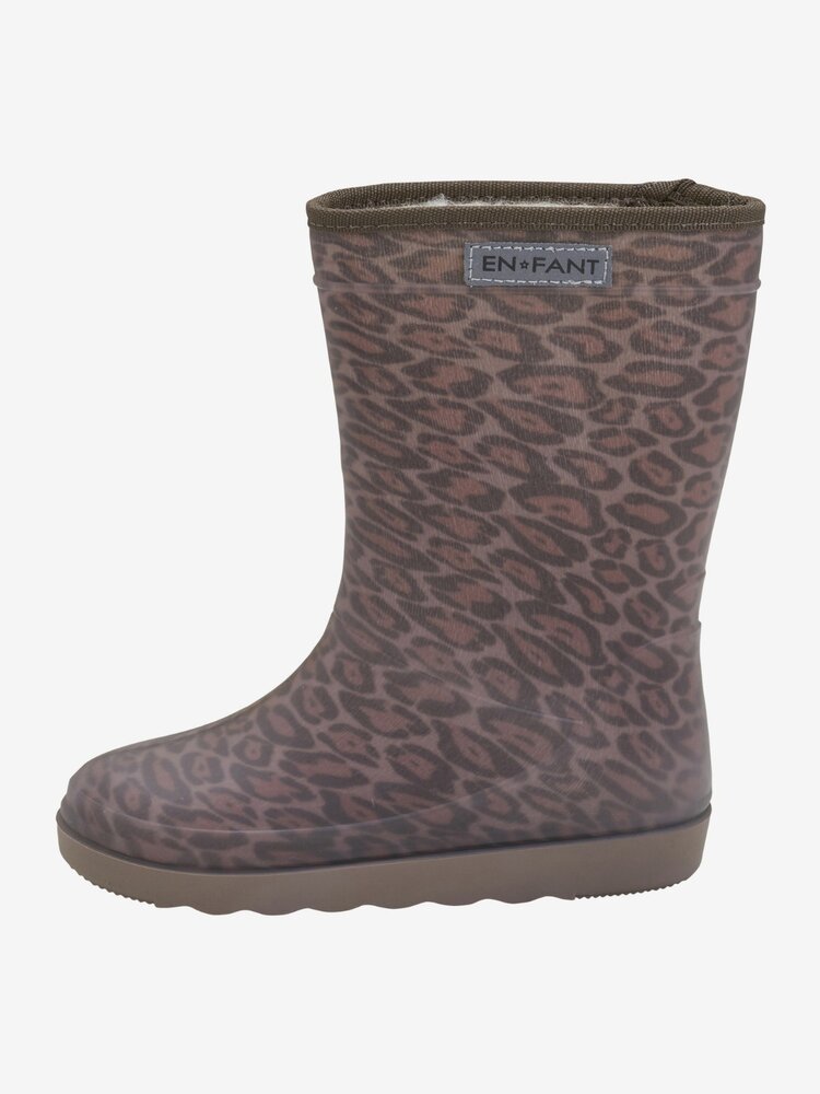 Enfant Enfant | Thermo boots Leopard pine bark