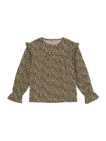 Daily7 Daily7 | Longsleeve leopard latte sand