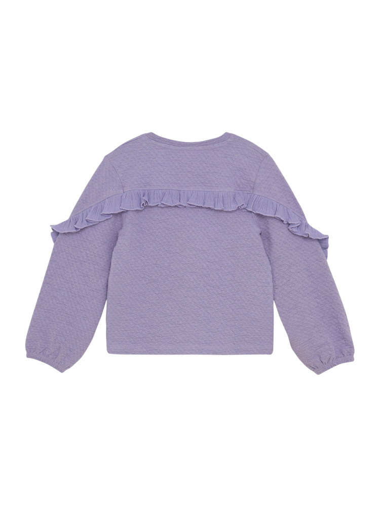 Daily7 Daily7 | Longsleeve Ruffle lila