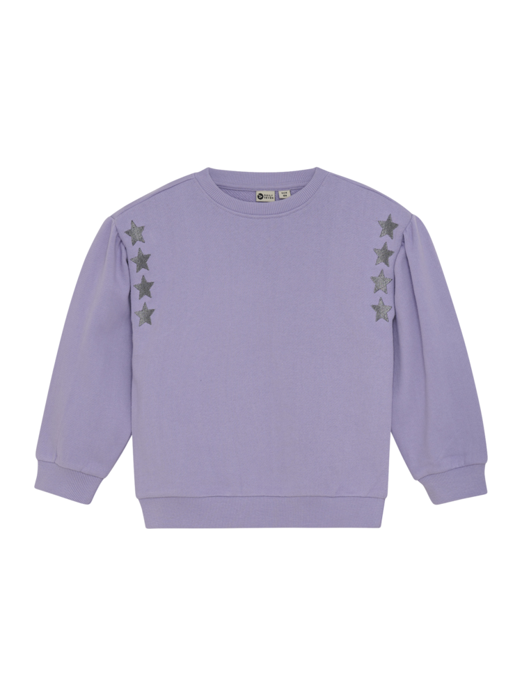 Daily7 Daily7 | Sweater Embroidery paars