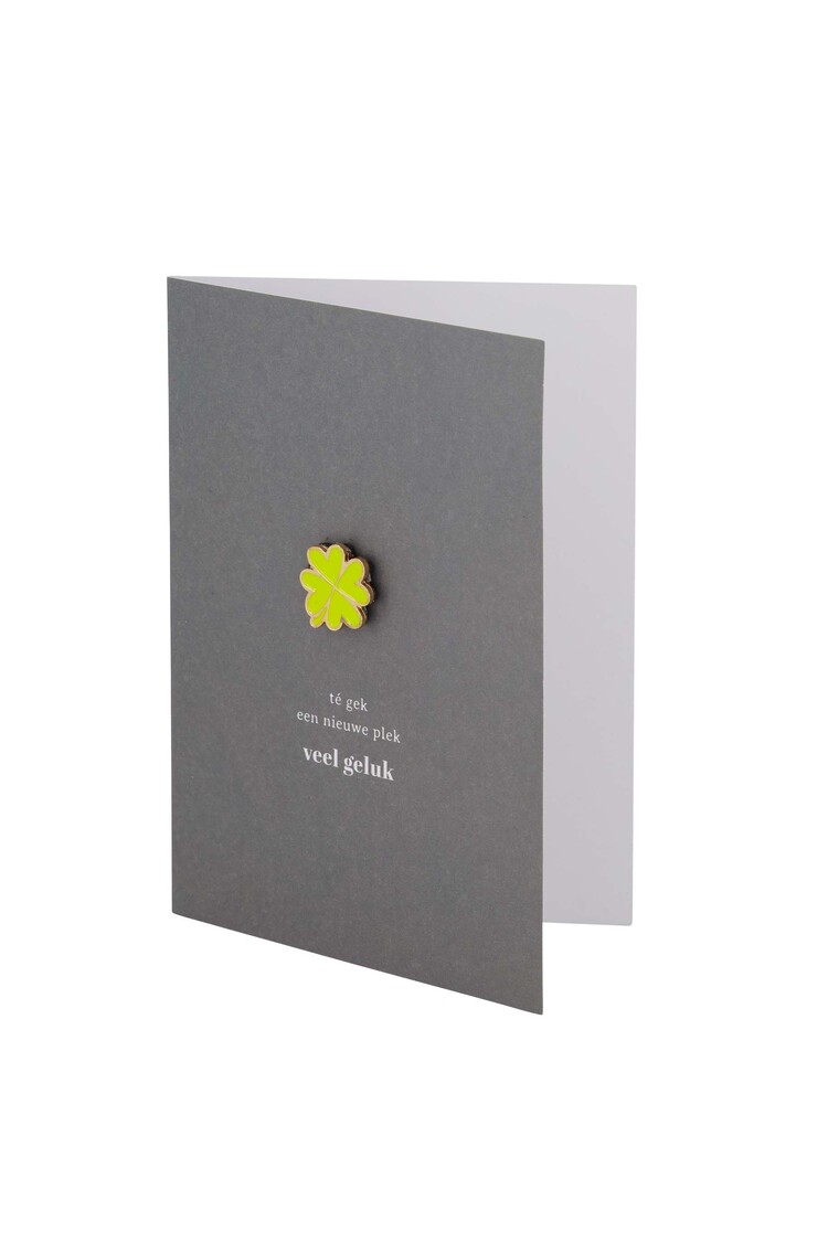 Zusss Zusss | Wenskaart magneet klavertje