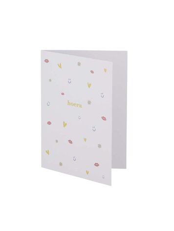 Zusss Zusss | Wenskaart hoera multicolor