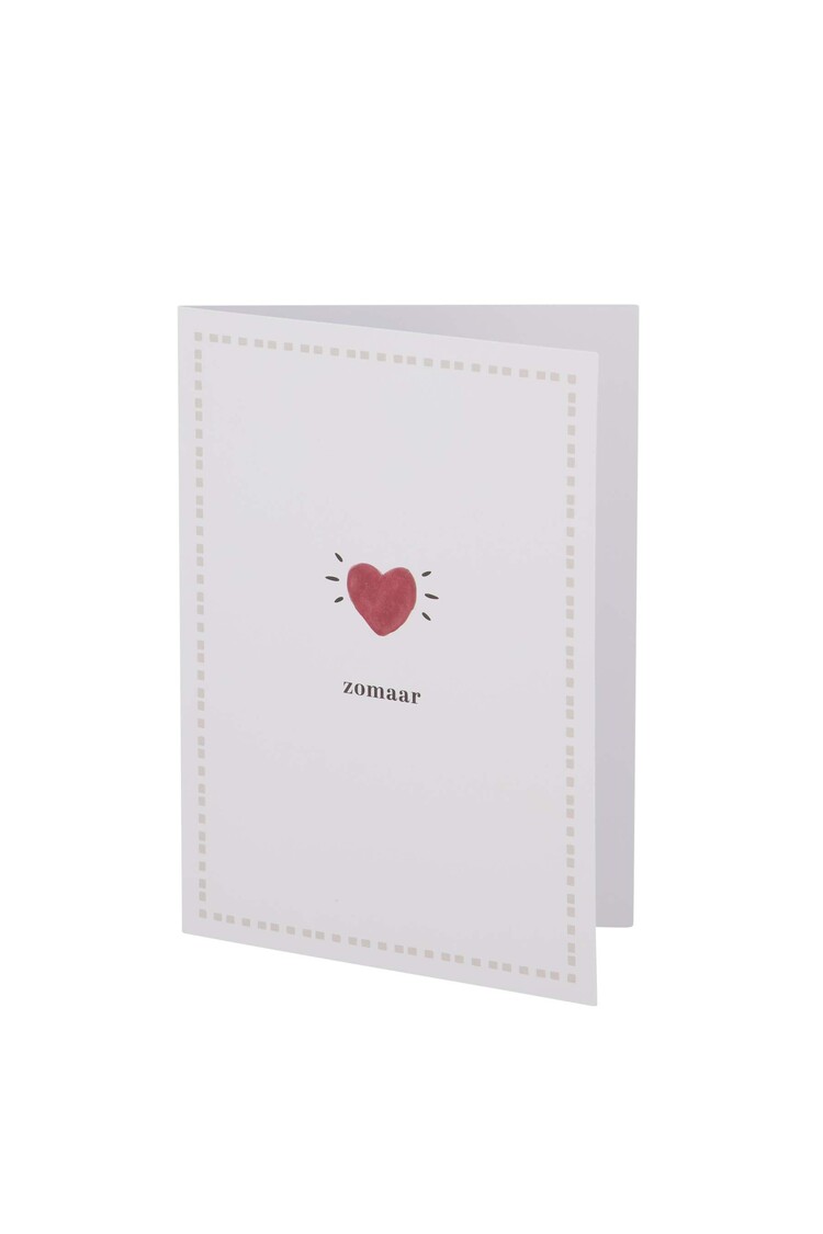 Zusss Zusss | Wenskaart zomaar wit/rood