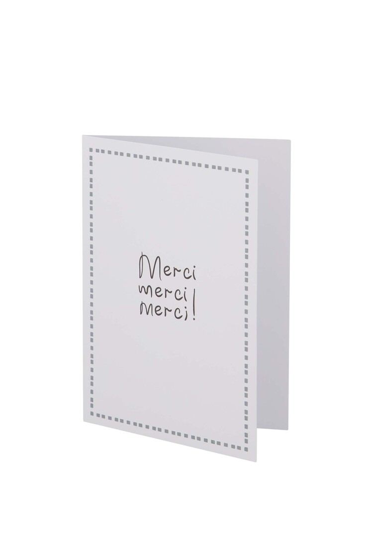 Zusss Zusss | Wenskaart merci grijsblauw