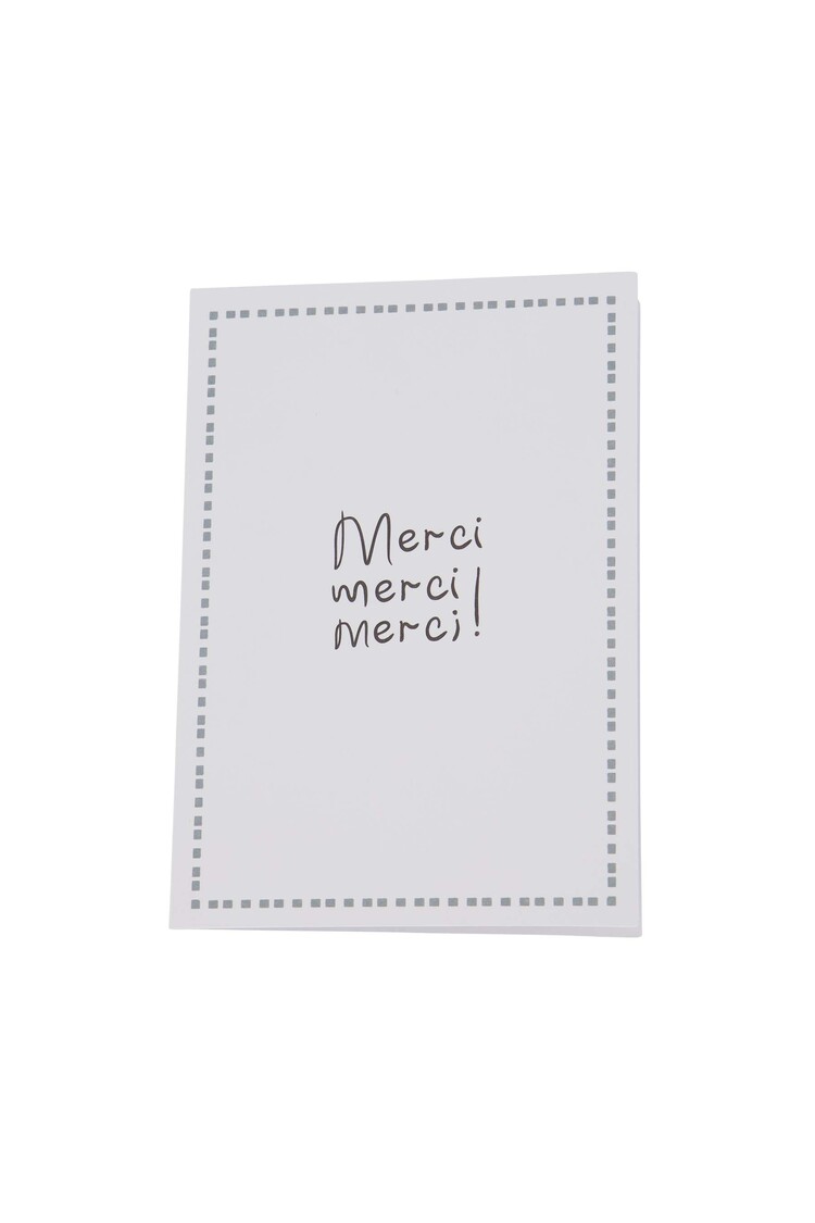 Zusss Zusss | Wenskaart merci grijsblauw