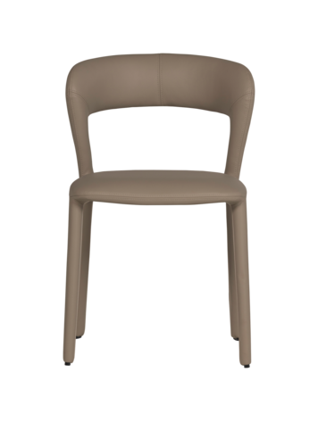 WOOOD Woood | Eetkamerstoel Noble leerlook zand