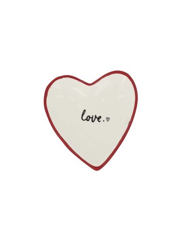Zusss Zusss | Theetip hartje love wit/rood