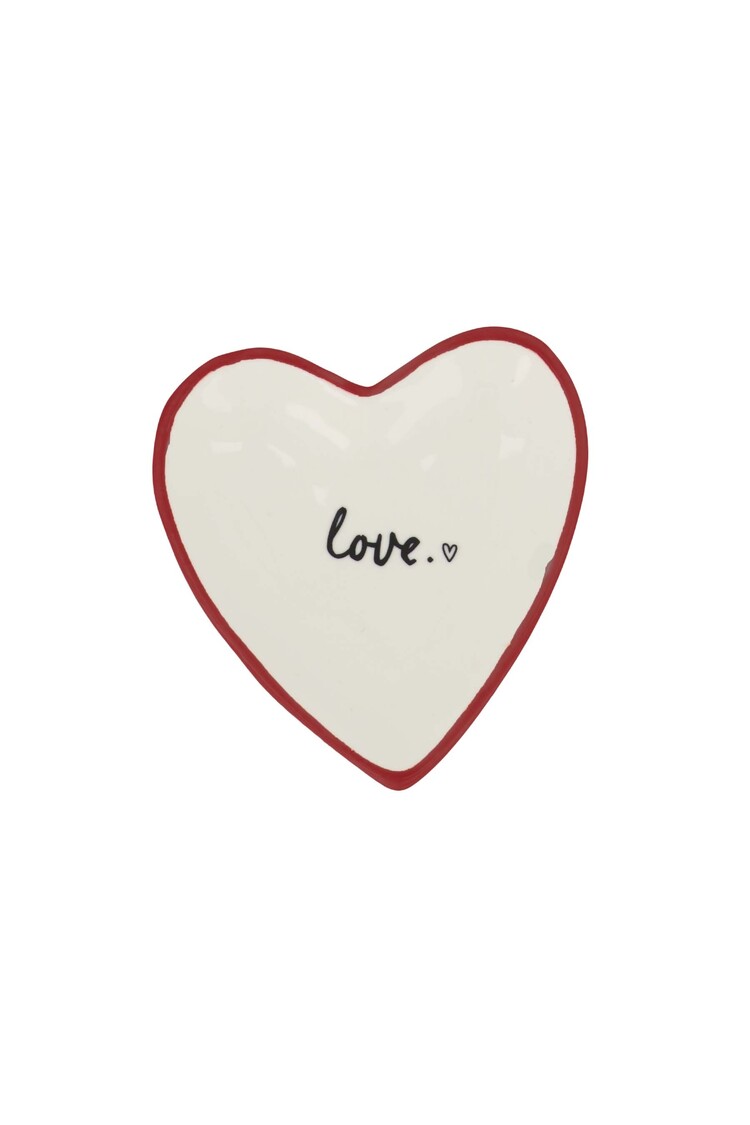 Zusss Zusss | Theetip hartje love wit/rood