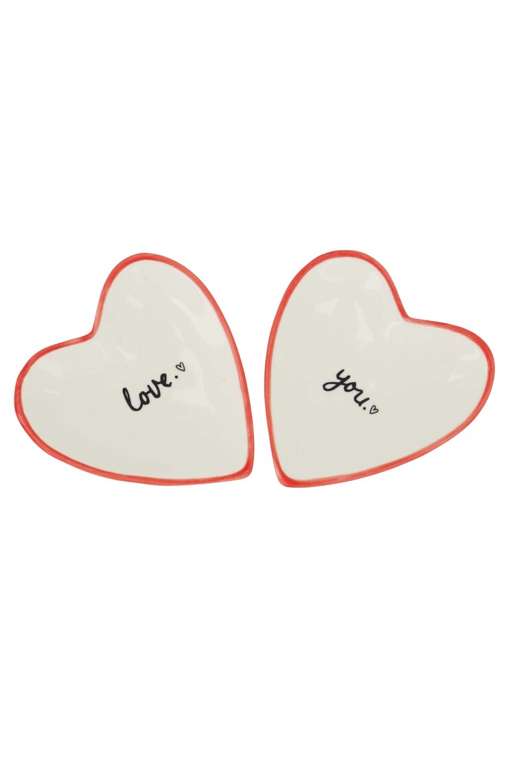 Zusss Zusss | Theetip hartje love wit/rood