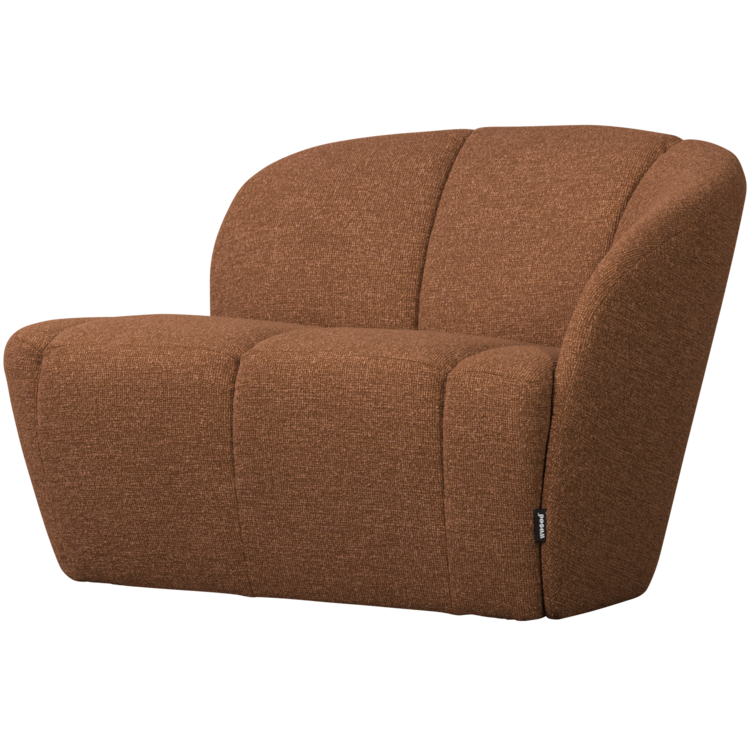 WOOOD Woood | 2-zits bankje Mojo rechts boucle roestbruin