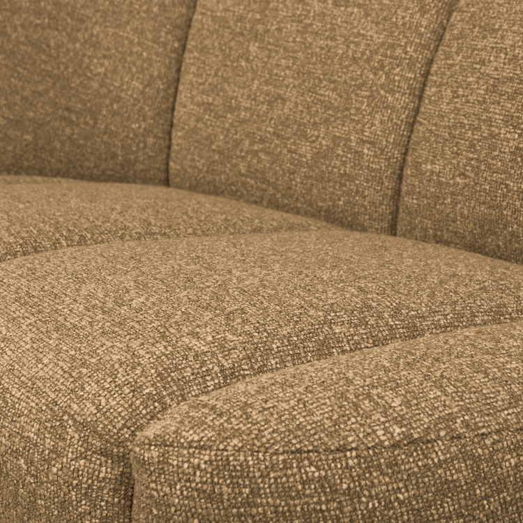 WOOOD Woood | 2-zits bankje Mojo boucle geel/bruin