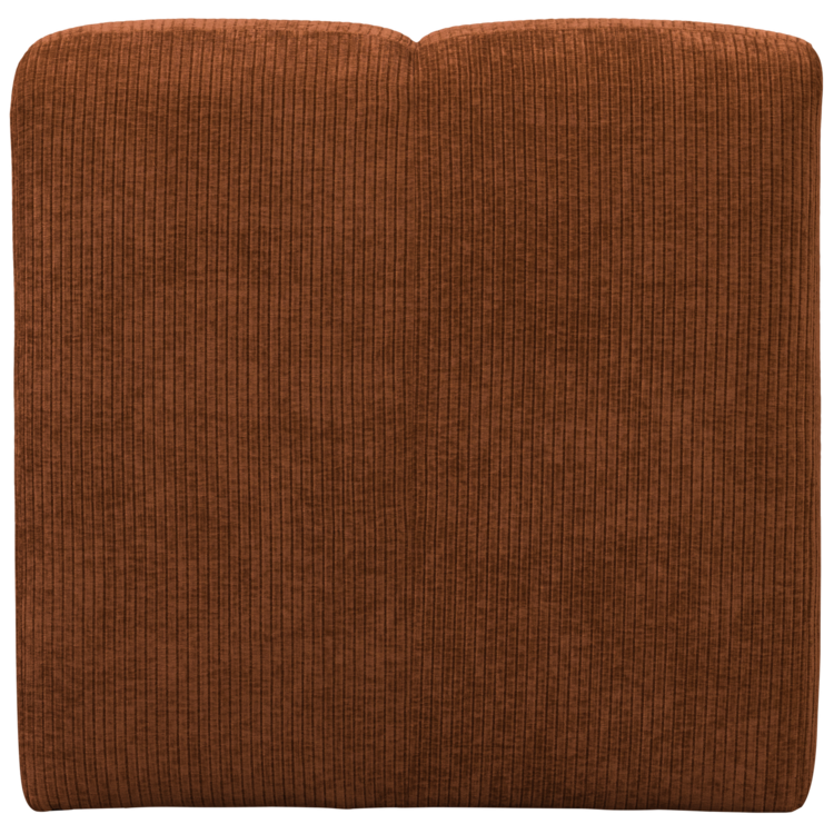 WOOOD MOJO EETBANKJE 84 CM MET RUGLEUNING RIBSTOF ROESTBRUIN