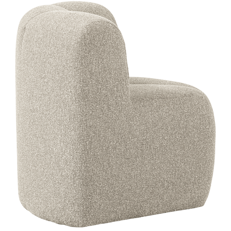 WOOOD Woood | (Eetkamer)bankje Mojo met rugleuning boucle beige