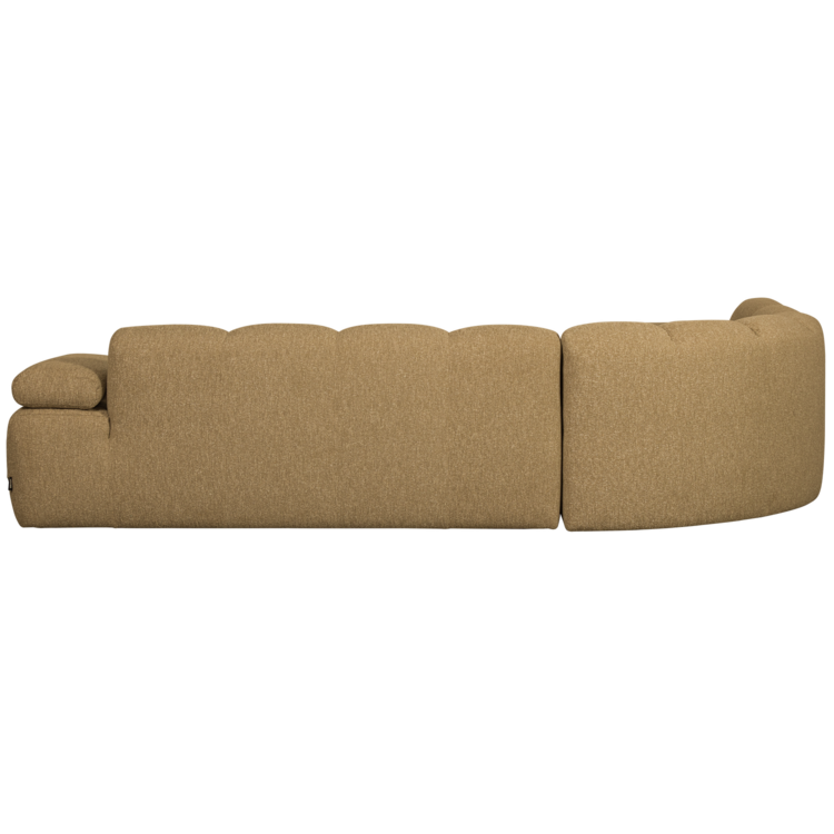 WOOOD Woood | Hoekbank links Mojo boucle geel/bruin