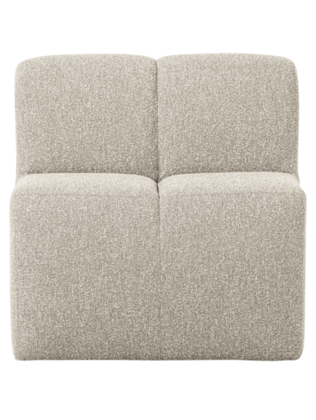 WOOOD Woood | (Eetkamer)bankje Mojo met rugleuning 84cm boucle beige