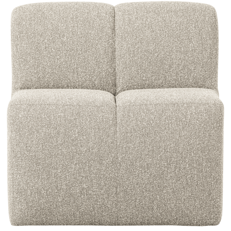WOOOD Woood | (Eetkamer)bankje Mojo met rugleuning 84cm boucle beige
